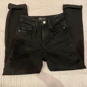 Black Zara Straight Leg Jeans